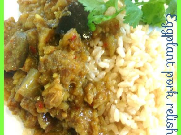 eggplant pork relish