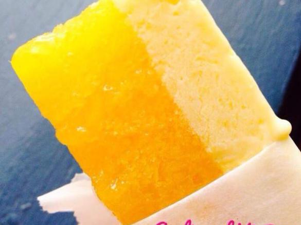 Creamy Mango Ice Cream Bars
