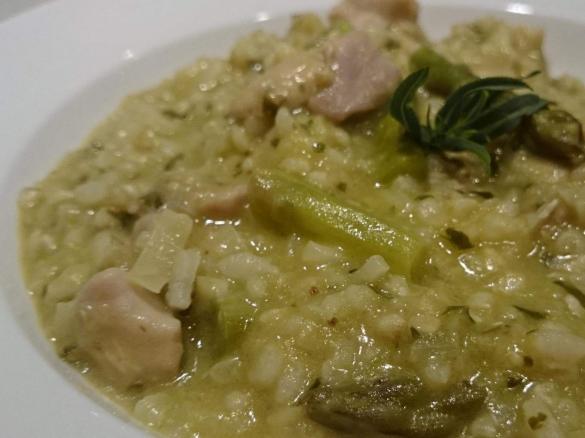 Buckwheat & Rice Risotto with Chicken & Asparagus