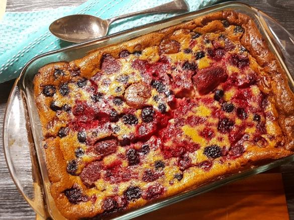 Baked Fruit Custard