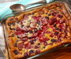 Baked Fruit Custard