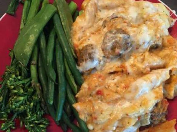 Italian Meatball Pasta Bake