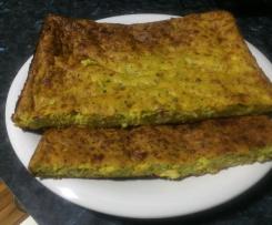 Sweet Potato, Zucchini and Bacon Slice