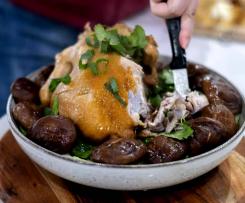 Sesame Oil Whole Chicken - roast using Thermomix!