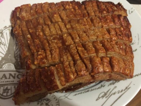 Twice cooked pork belly