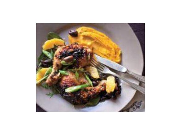 Moroccan Chicken Breast with Carrot Puree