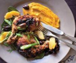 Moroccan Chicken Breast with Carrot Puree