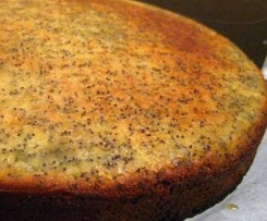 Golden Poppy Seed Lemon Cake