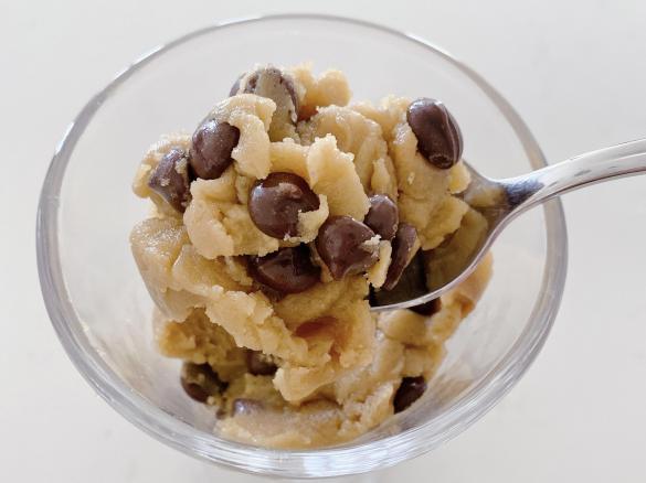 Eggless edible cookie dough
