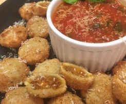 roast pumpkin, caramelised onion and feta ravioli