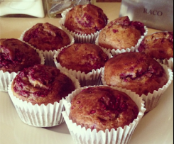 Banana, Raspberry & Apple Muffins