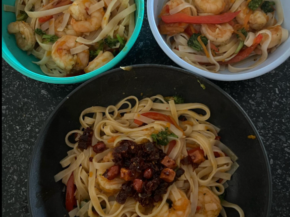 Prawn Rice Noodle Stirfry - LOW FODMAP