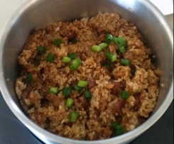Sticky rice with chinese sausage