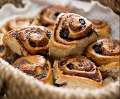 Cinnamon blueberry scrolls