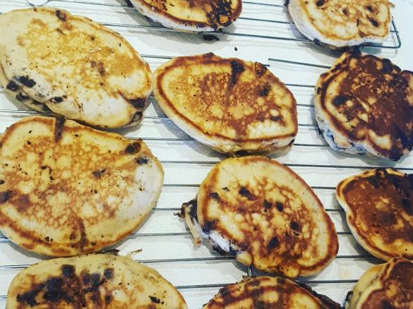 Choc chip pancakes