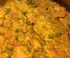 Variation Pumpkin, Pancetta & Pea Risotto (or 3P Risotto!)