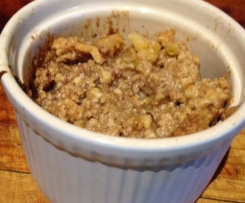 Apple crumble, very healthy