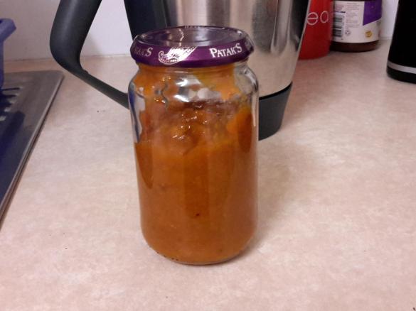 Apricot jam (made with maple syrup)