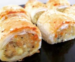 Chicken, Cheese & Vegetable Sausage Rolls