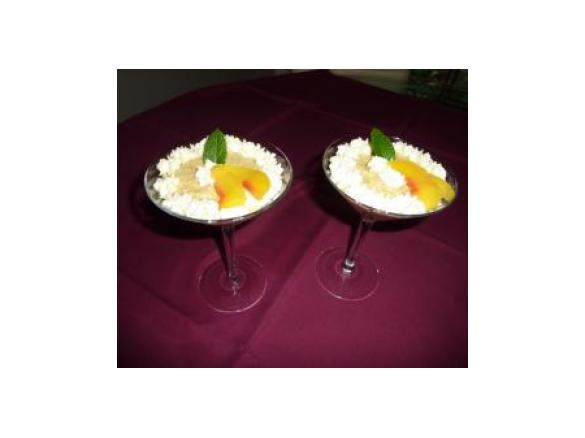 Creamy Peach Custard