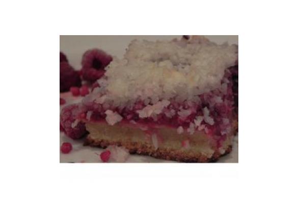 Raspberry and Coconut Slice