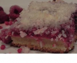 Raspberry and Coconut Slice