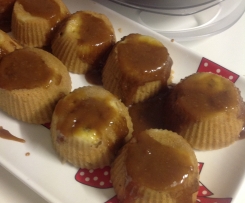 Banana caramel puddings - adapted and converted from Better Homes and Garden recipe