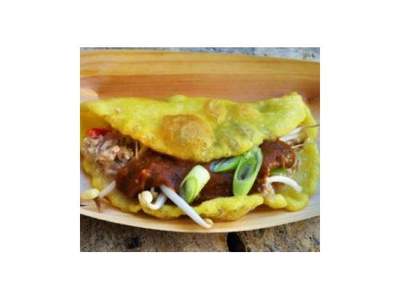 Bánh Xèo - Crispy Vietnamese Pancakes with Nuoc Tuong - Yellow Bean Sauce