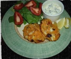 Salmon and kumara patties