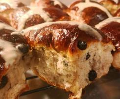 Blueberry and Lemon Hot Cross Buns