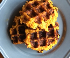 Sweet Potato, Cheese & Bacon Waffles