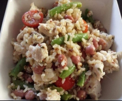 Chicken Bean and Rice Salad