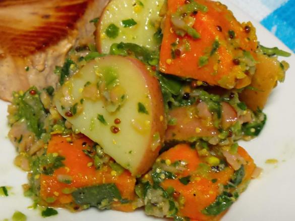 HUNTERS Bacon & Mustard Sweet Potato Salad