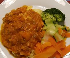 Hunters Chicken Breast Cacciatore and steamed veg