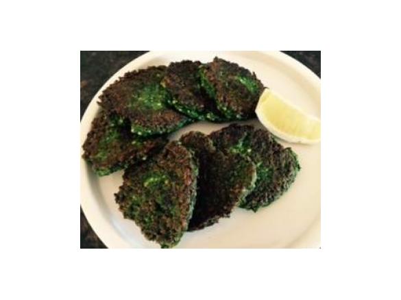Silverbeet & Haloumi Fritters