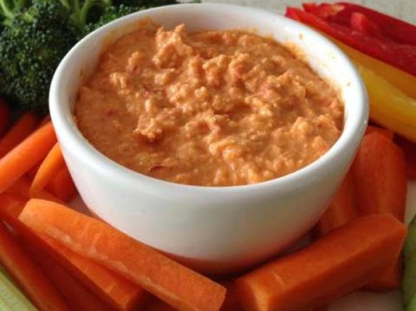 Roasted Red Capsicum Hommus