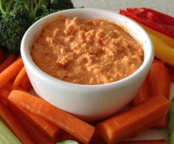 Roasted Red Capsicum Hommus