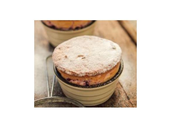Raspberry souffles
