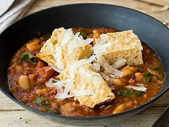 Borlotti Bean Soup with Bacon