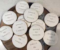 Fondant sugar cookies