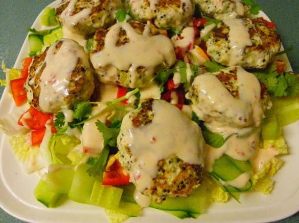 Thai Chicken and Quinoa Patties