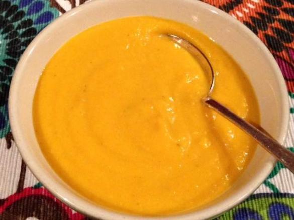Butternut squash, sweet potato and potato soup