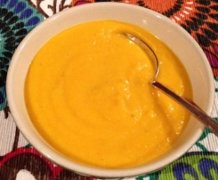Butternut squash, sweet potato and potato soup