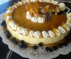 LAYERED STICKY DATE CHEESECAKE