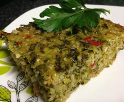 Silverbeet and Rice Bake