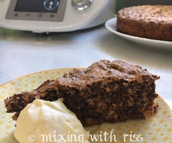 Chocolate, Almond and Date Meringue Cake