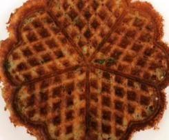 lchf cheese spinach waffle