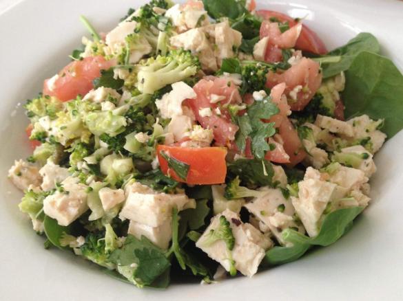 Tofu, Broccoli & Tomato Salad