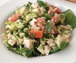 Tofu, Broccoli & Tomato Salad