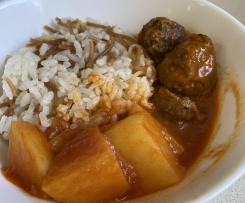 Kefta and Potato Casserole with Lebanese Rice